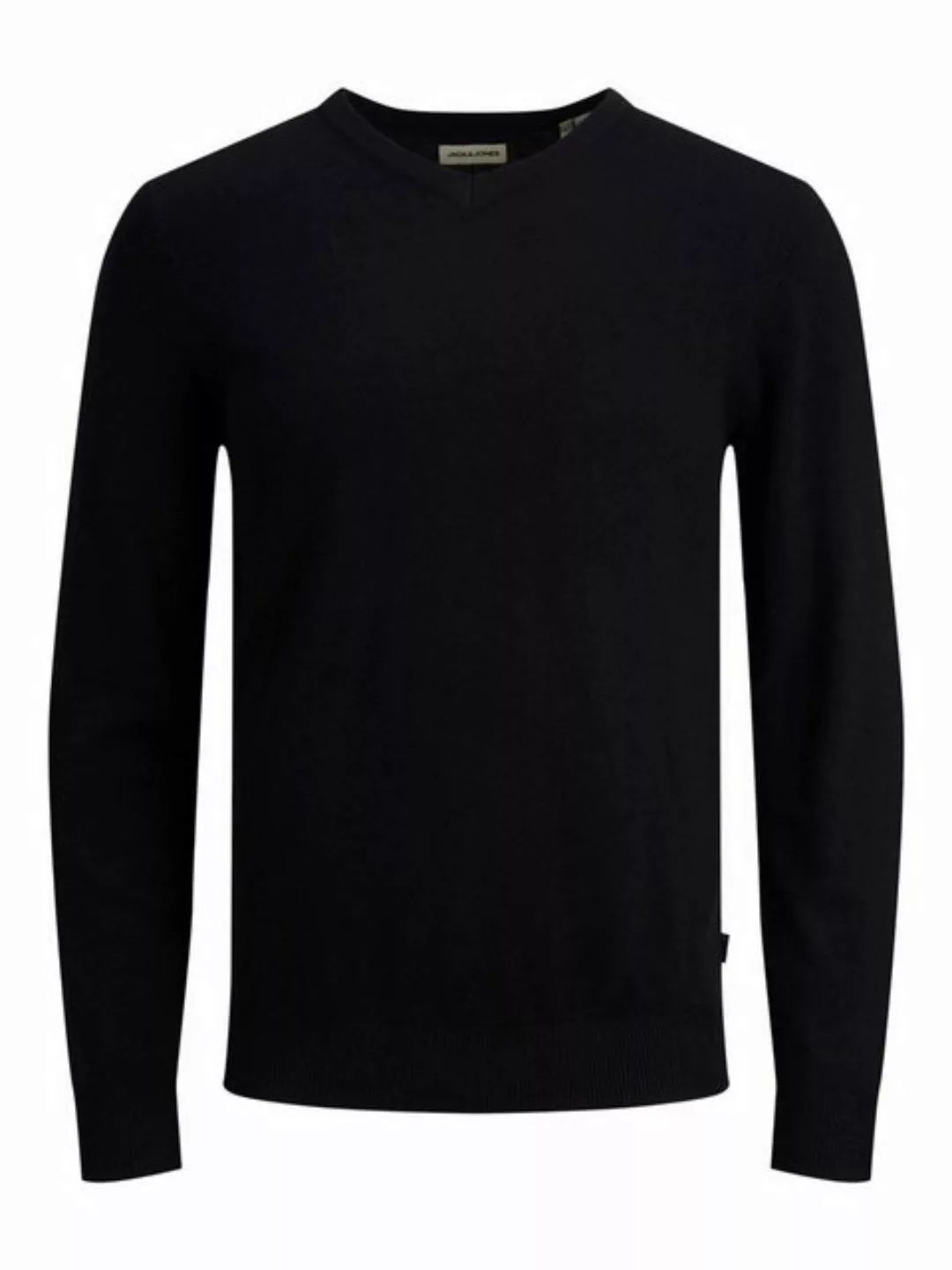 Jack & Jones Longsleeve Dünner Langarm Strickpullover V-Neck Basic Sweater günstig online kaufen