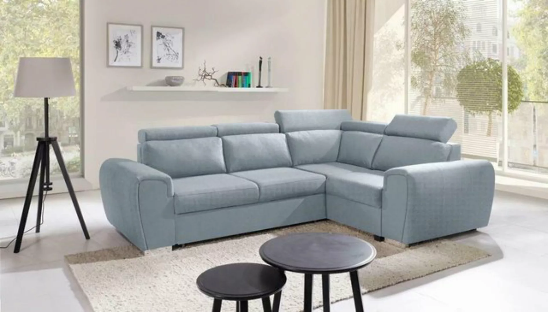 JVmoebel Ecksofa, Sofa Schlafsofa Designer Sofa mit Bettfunktion - Bettkast günstig online kaufen