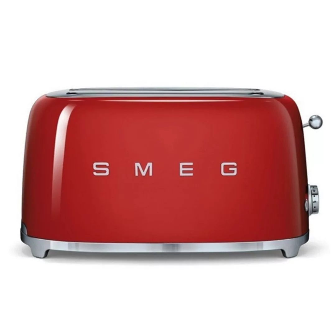 Smeg - TSF02 4-Scheiben Toaster - rot/lackiert/BxHxT 41x20,8x21,5cm/6 Röstg günstig online kaufen