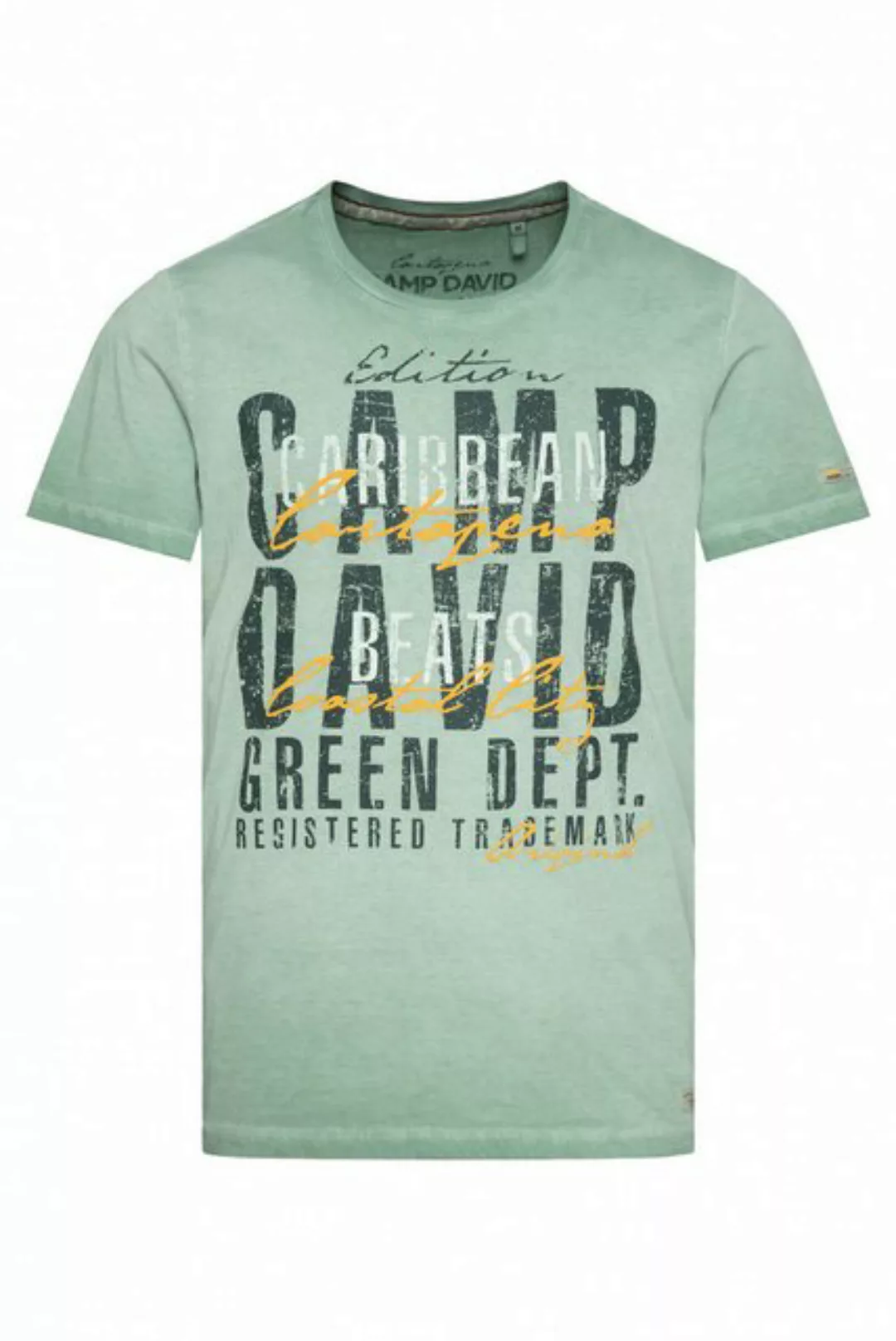 CAMP DAVID T-Shirt mit großem Logo Print günstig online kaufen