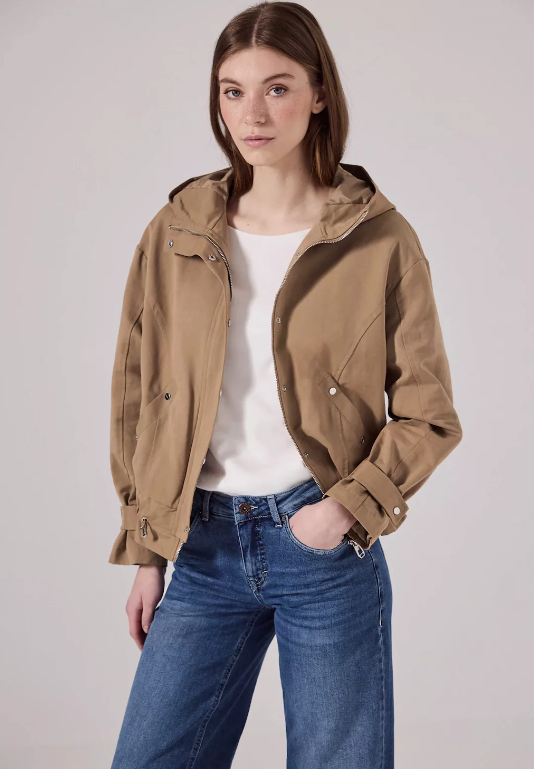 STREET ONE STUDIO Parka, mit Kapuze, mit Tunnelzug am Saum günstig online kaufen