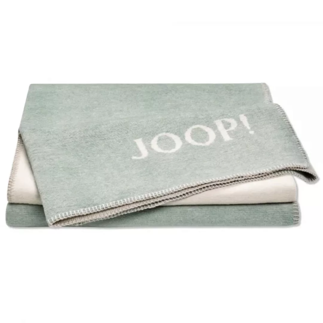 JOOP! Wohndecke Melange-Doubleface - Größe: 150x200 cm - Farbe: Jade-Natur günstig online kaufen