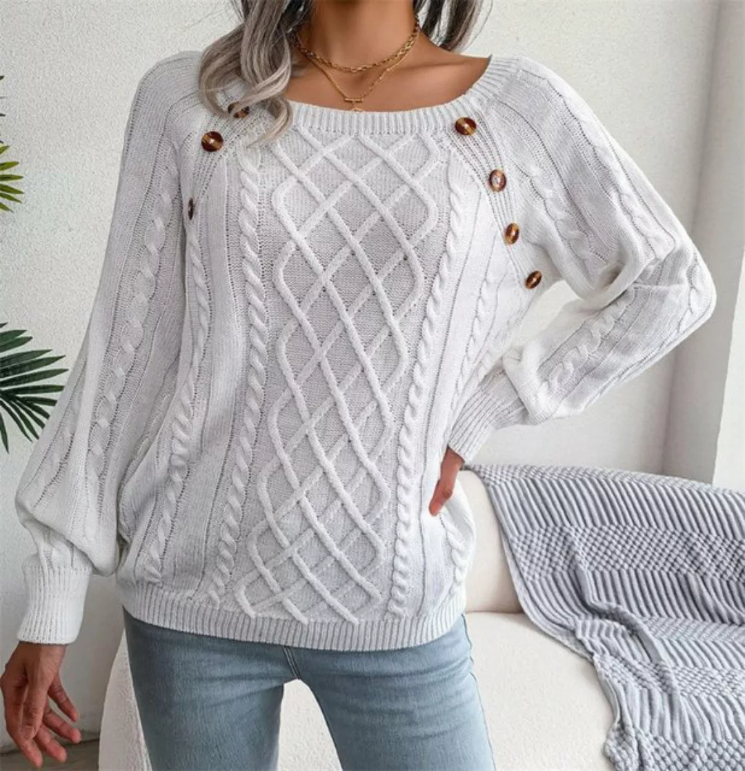 AFAZ New Trading UG Strickpullover Lässiger Winter Pullover quadratischem A günstig online kaufen