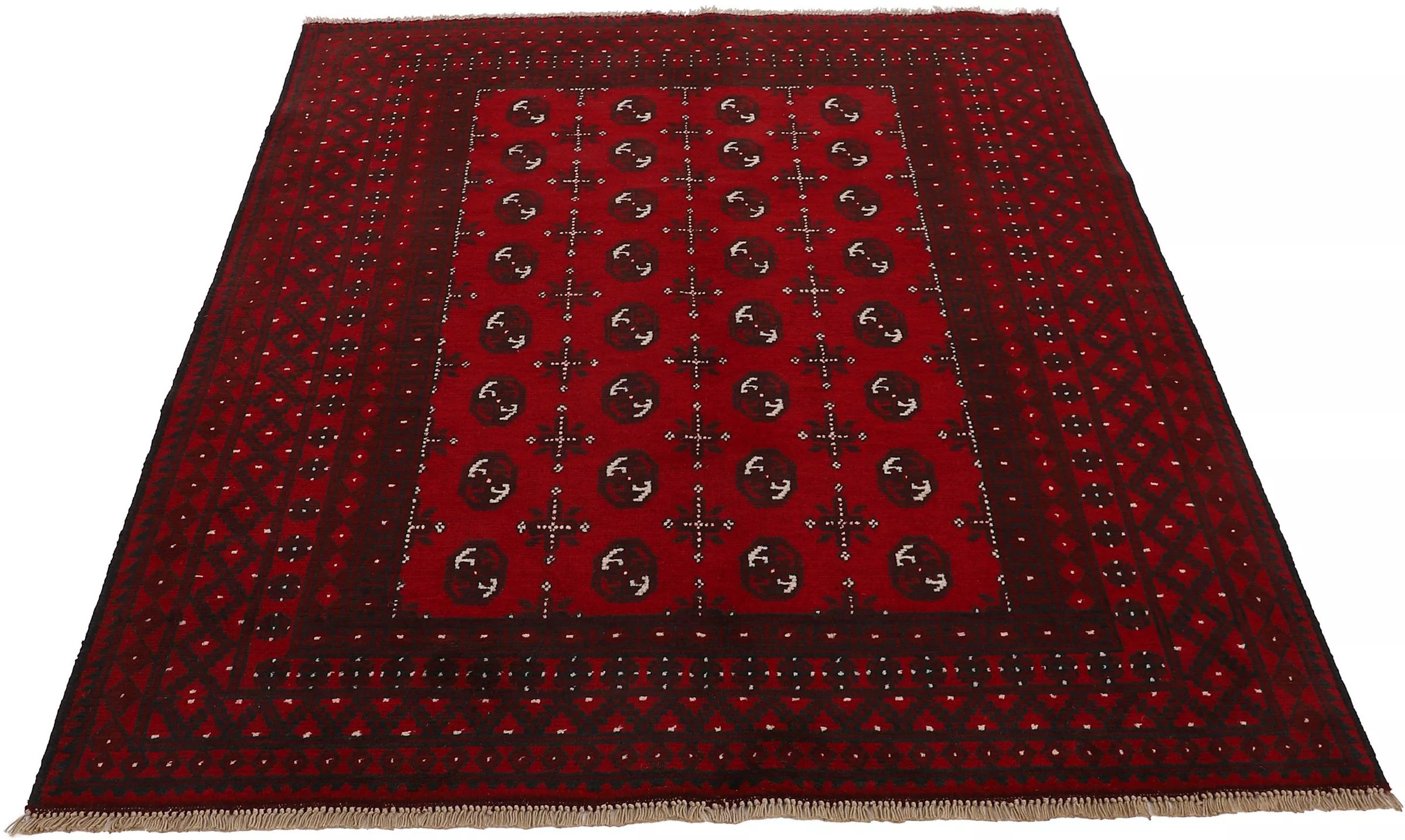 Woven Arts Orientteppich »Afghan Akhche Bokhara«, rechteckig, 8 mm Höhe, re günstig online kaufen