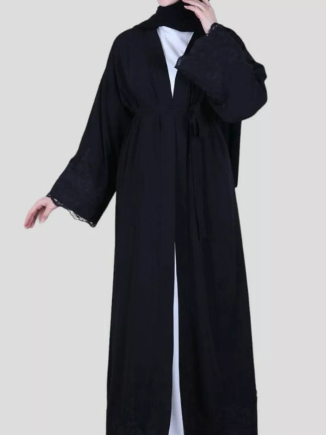 Aymasal Maxikleid Kimono Almas Abaya Kaftan Cardigan islamische Kleidung Ge günstig online kaufen