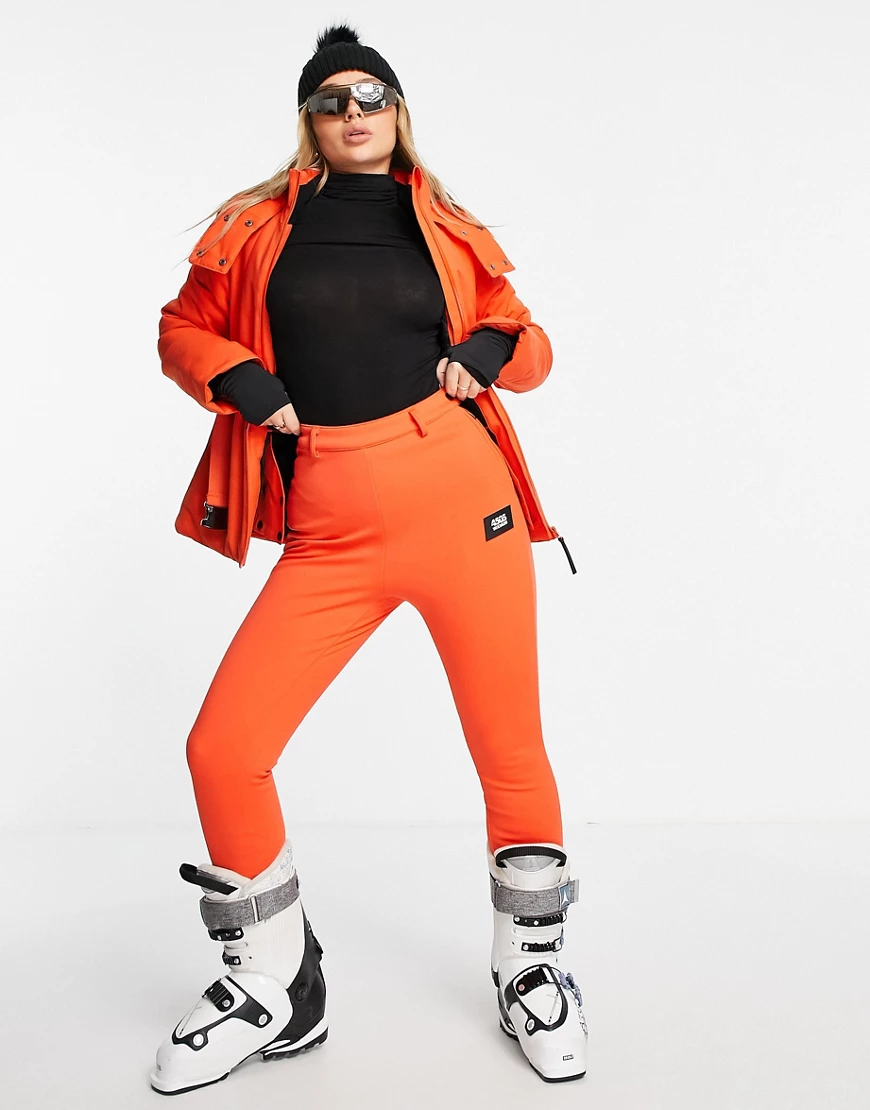 ASOS 4505 – Eng geschnittene Skihose mit Steg-Rot günstig online kaufen