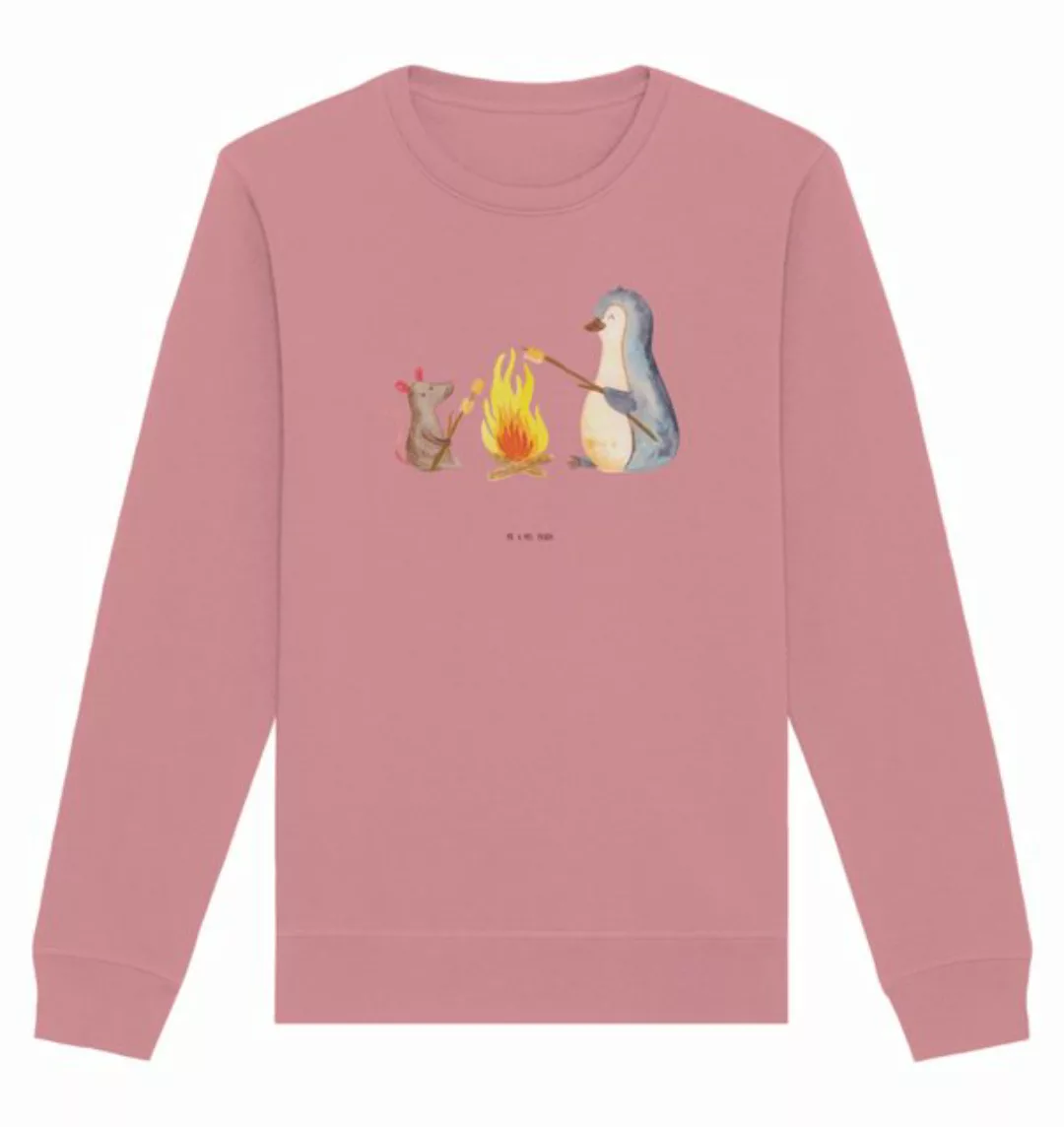 Mr. & Mrs. Panda Longpullover Größe XL Pinguin Lagerfeuer - Canyon Pink - G günstig online kaufen