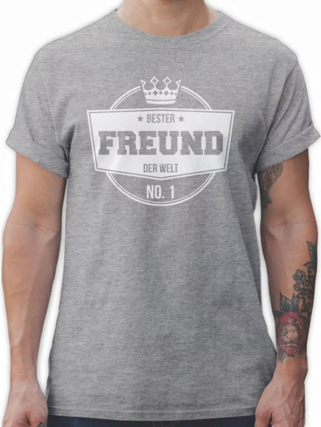 Shirtracer T-Shirt Bester Freund der Welt Herren & Männer Geschenke günstig online kaufen