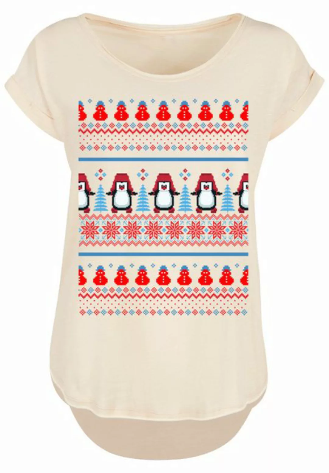 F4NT4STIC T-Shirt "Christmas Pinguin Muster", Print günstig online kaufen