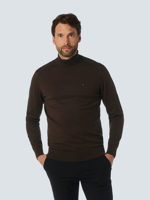 NO EXCESS Strickpullover – Zweifarbiger Melange-Rollkragen günstig online kaufen