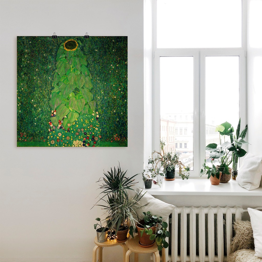 Artland Wandbild »Die Sonnenblume«, Blumen, (1 St.), als Leinwandbild, Post günstig online kaufen