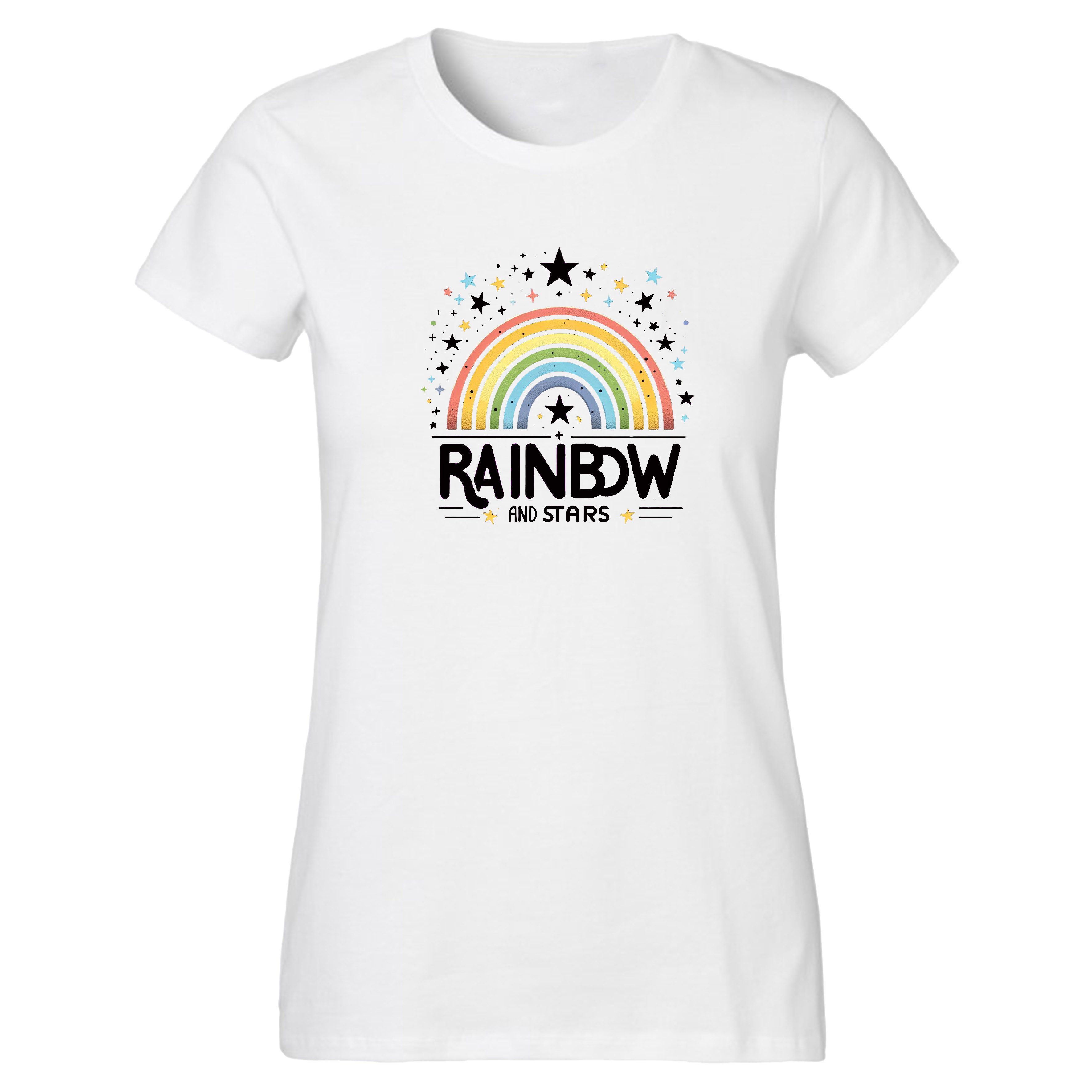 Banco T-Shirt Damen Kurzarm Rainbow Print günstig online kaufen