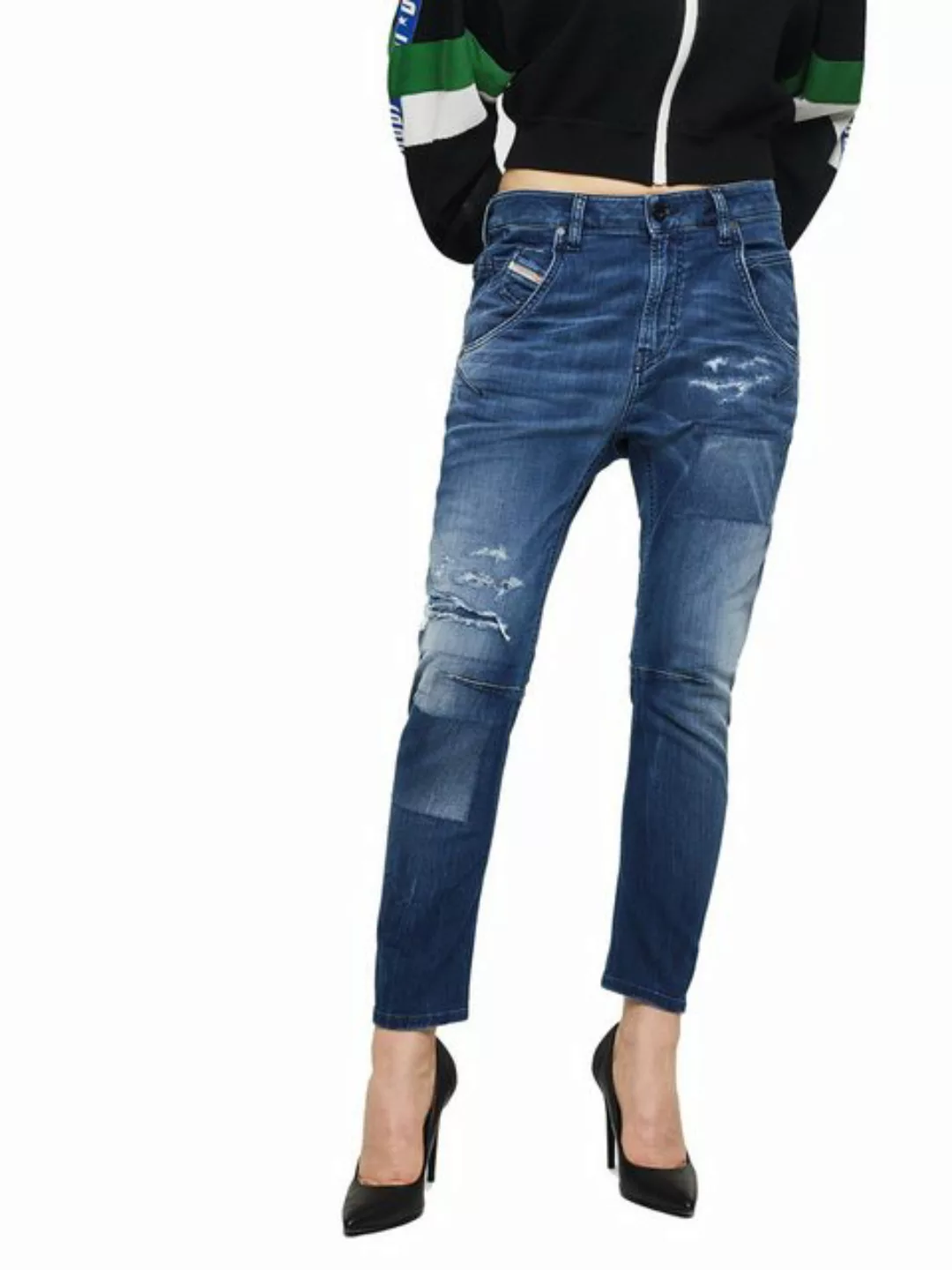 Diesel Boyfriend-Jeans Diesel Fayza-NE 069HB Damen Jeans Hose Boyfriend günstig online kaufen