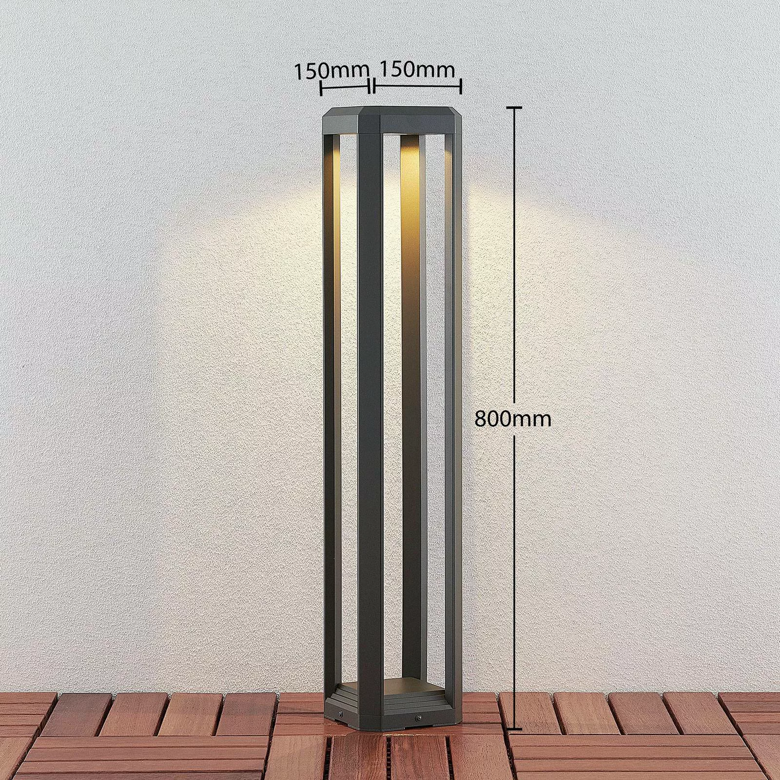 LED-Wegeleuchte Fery in Anthrazit, 80 cm günstig online kaufen