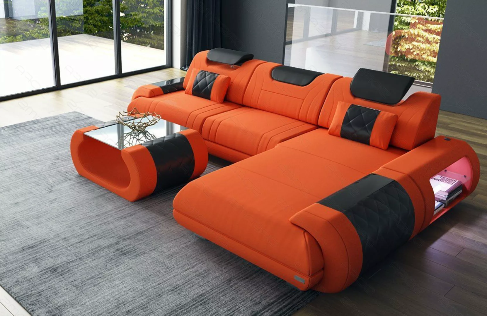 Sofa Dreams Ecksofa Polster Stoffsofa Rimini L Form M Mikrofaser Stoff Sofa günstig online kaufen