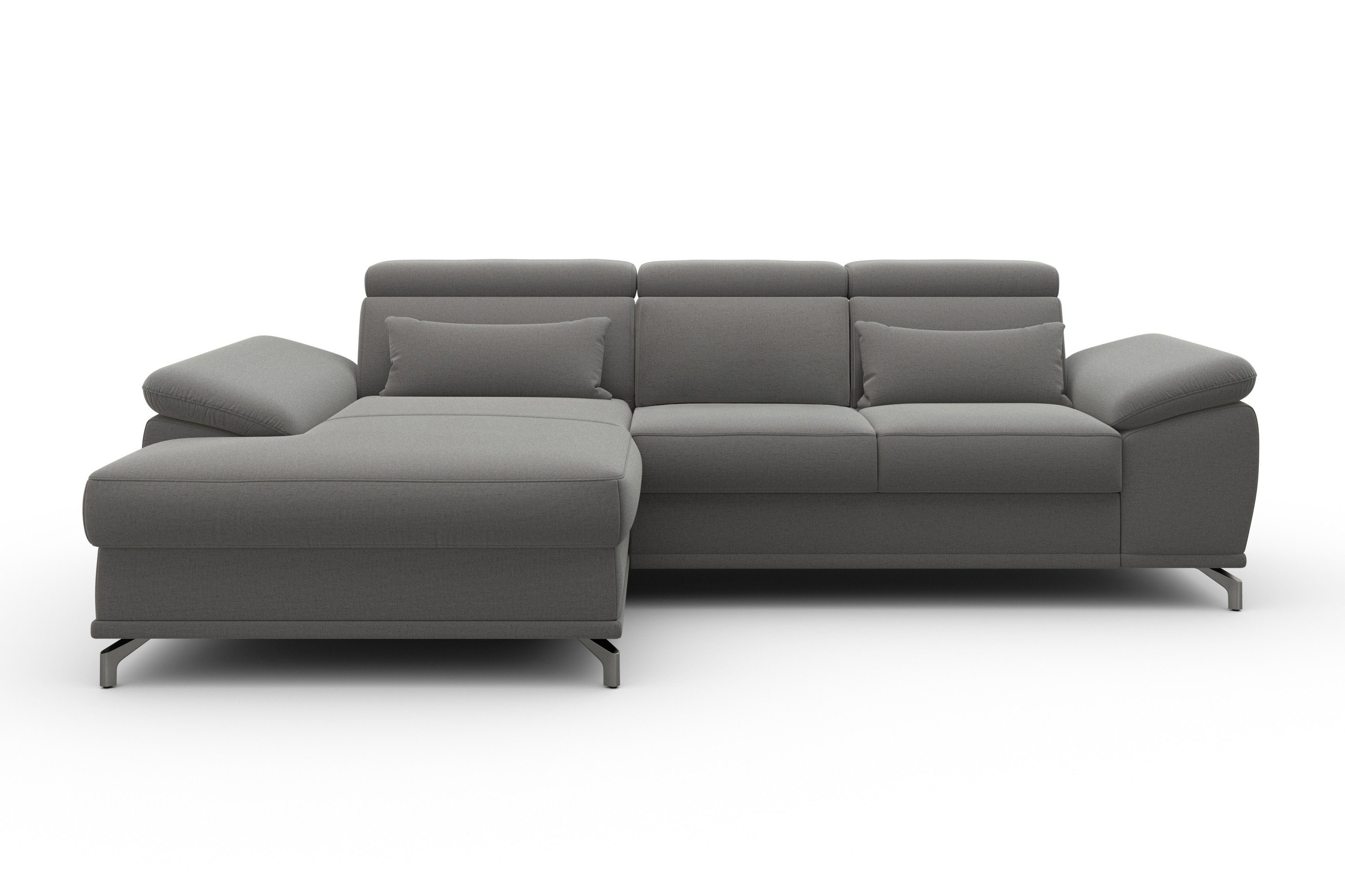 sit&more Ecksofa "Cabrio L-Form, mit Sitztiefenverstellung, Arm- und Kopfte günstig online kaufen