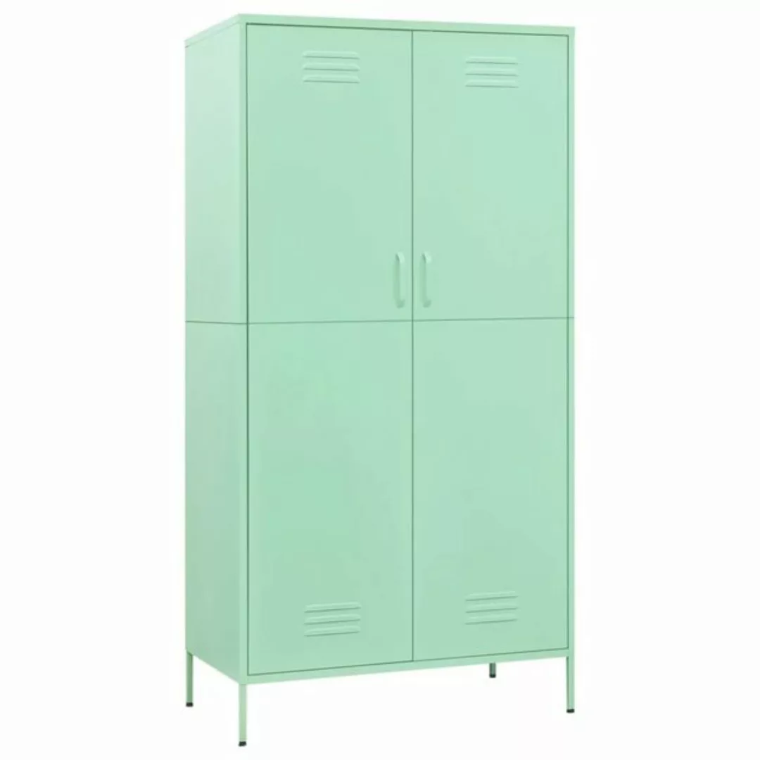 vidaXL Spind Kleiderschrank Spind Minzgrün 90x50x180 cm Stahl günstig online kaufen