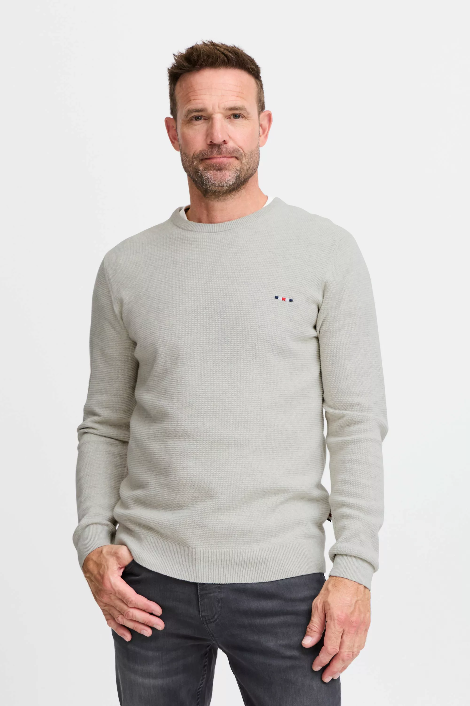 FQ1924 Strickpullover FQ1924 FQKYLE structure crewneck knit günstig online kaufen