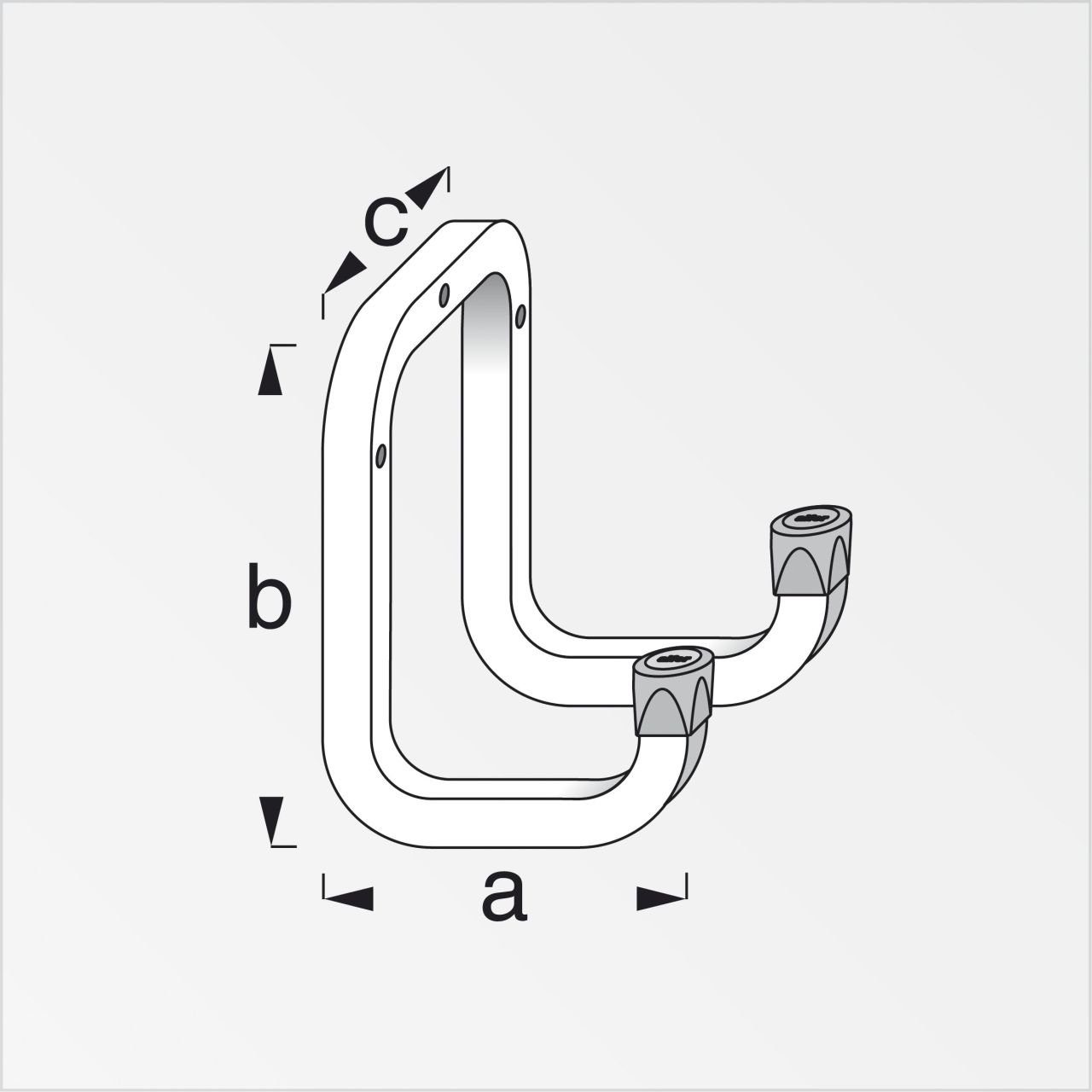 alfer Wandhaken alfer Gerätehaken 175 mm günstig online kaufen