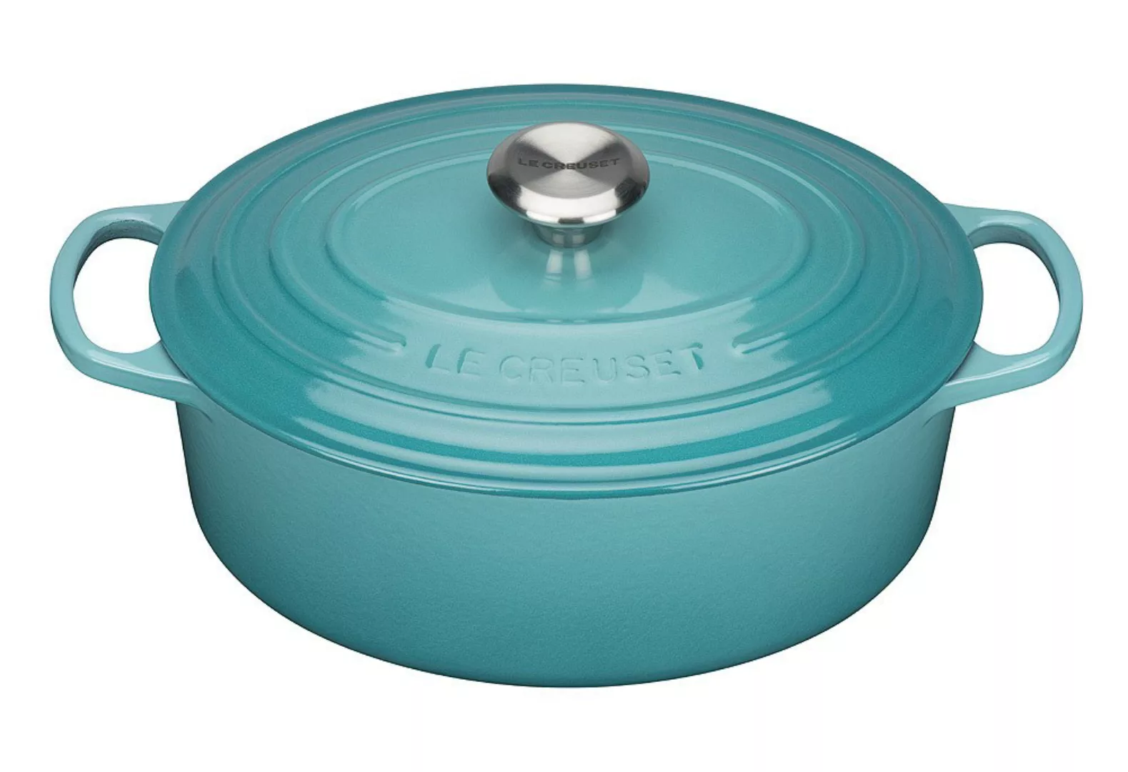 Le Creuset Bräter Signature Oval Gusseisen Karibik 29cm günstig online kaufen