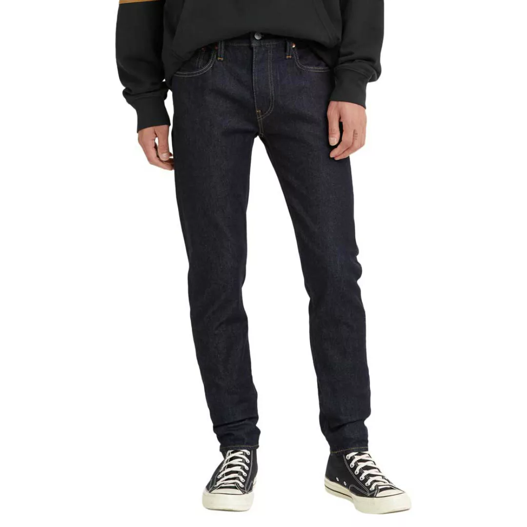 Levi's – Enge, schmal zulaufende Jeans in dunklem Marineblau günstig online kaufen