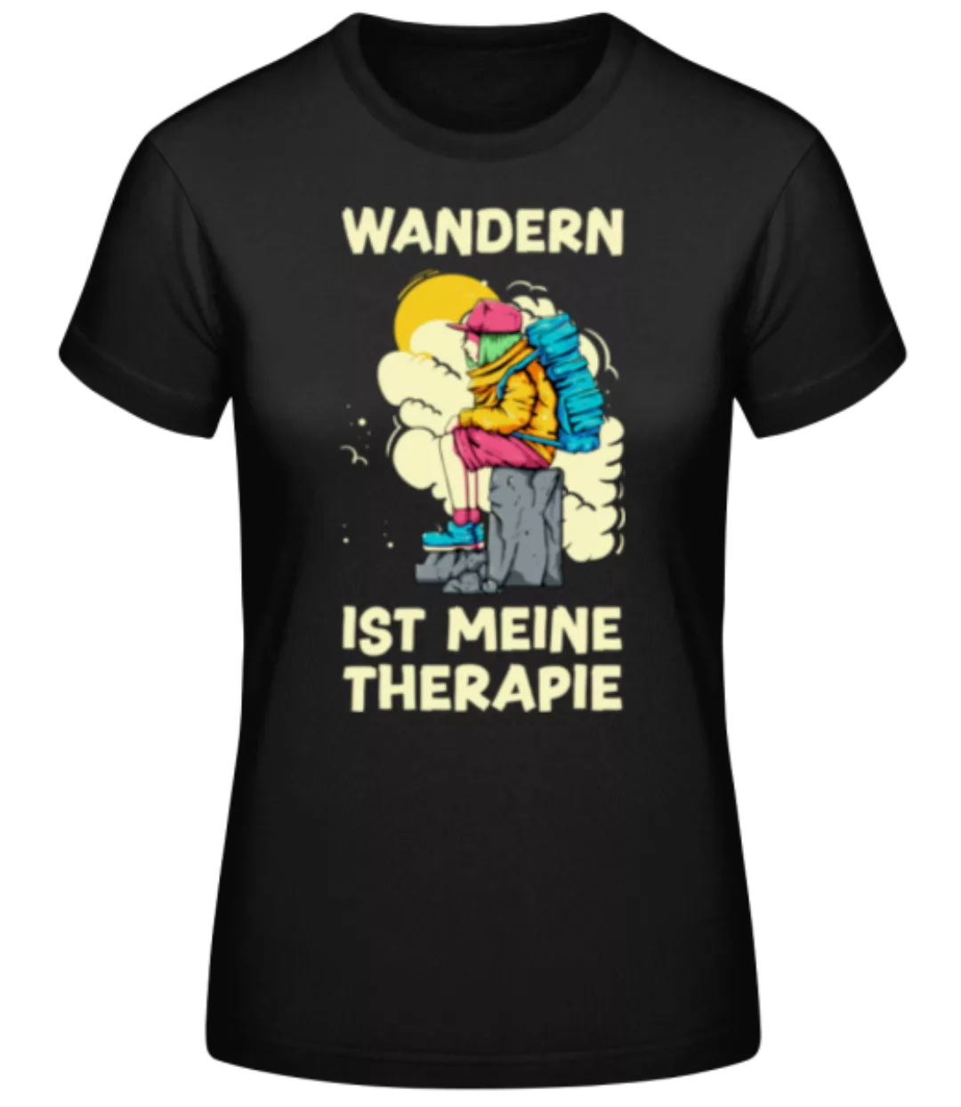 Wandern Ist Meine Therapie · Frauen Basic T-Shirt günstig online kaufen