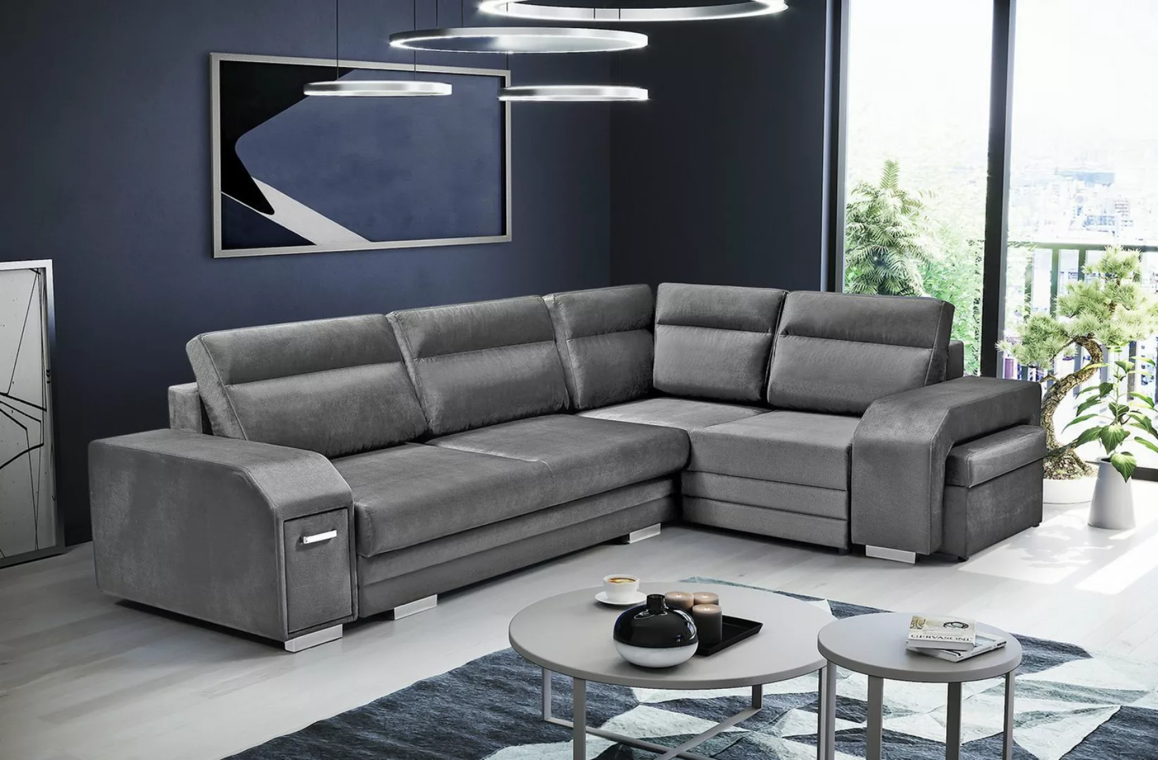 ALTDECOR Ecksofa ALVA, Couch mit Schlaffunktion, Wohnzimmer - Wohnlandschaf günstig online kaufen