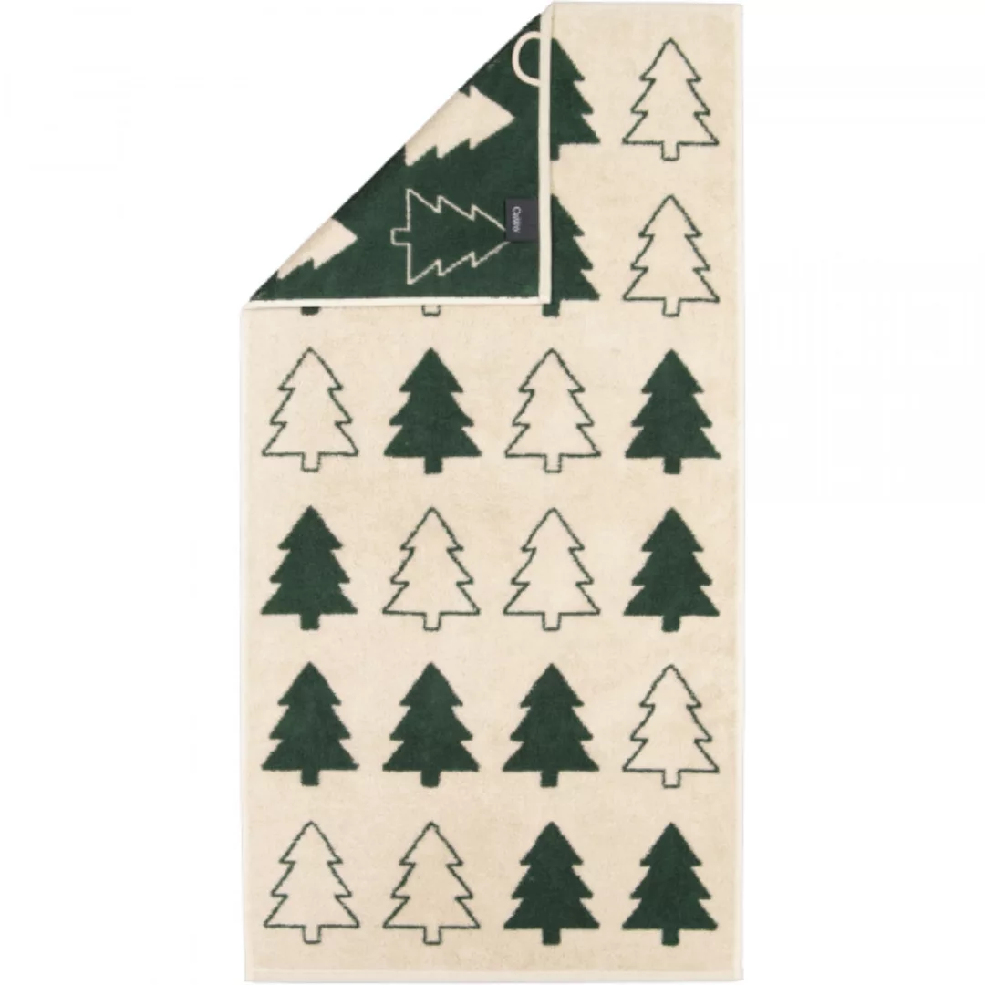 Cawö Handtücher Christmas Edition Tannenbäume 794 - Farbe: natur-grün - 34 günstig online kaufen