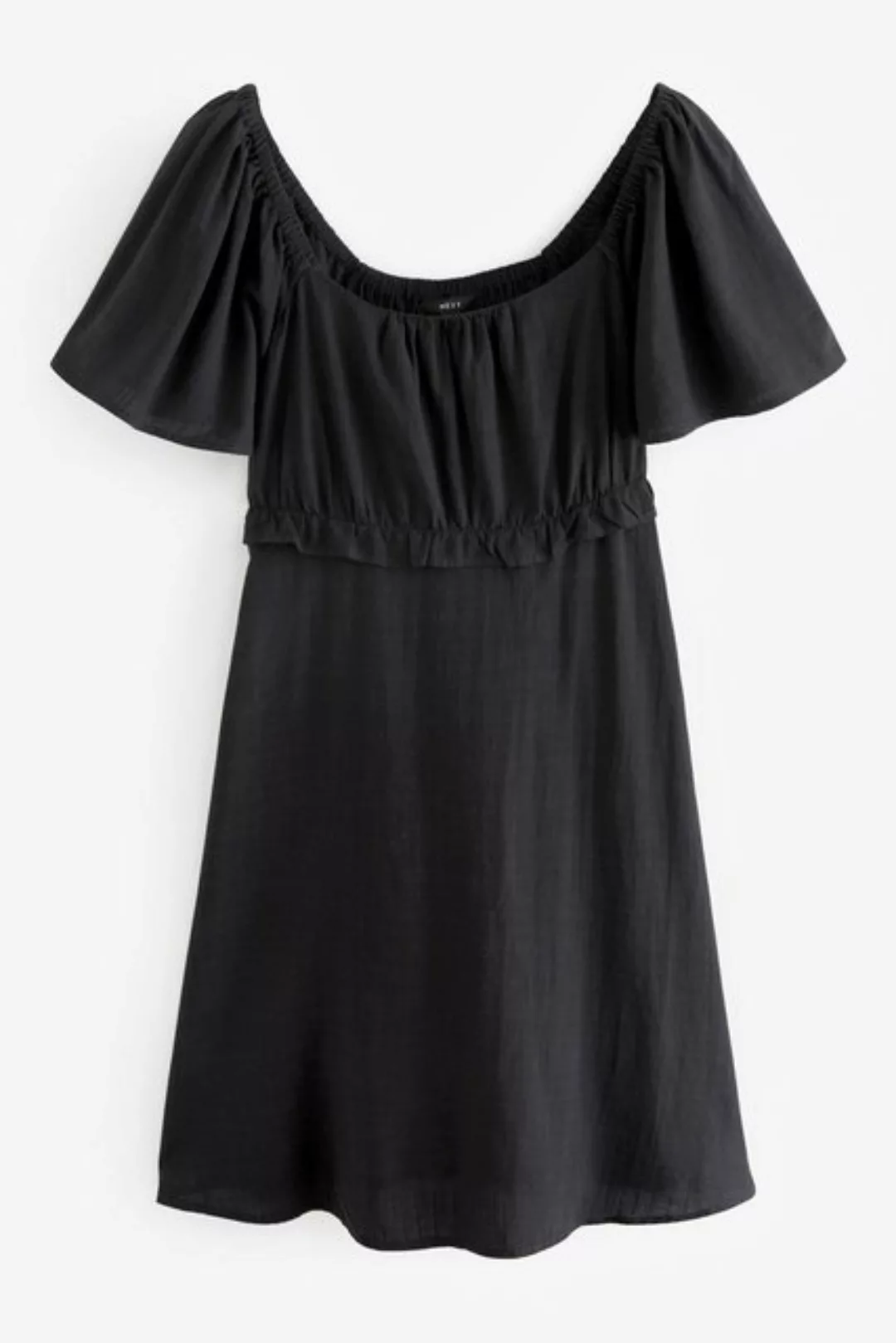 Next Sommerkleid Minikleid mit Karreeausschnitt und Flatterärmeln (1-tlg) günstig online kaufen