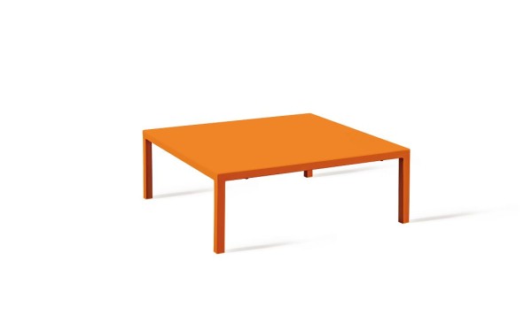 Niedriger Loungetisch Quatris 60x60x30 cm orange günstig online kaufen