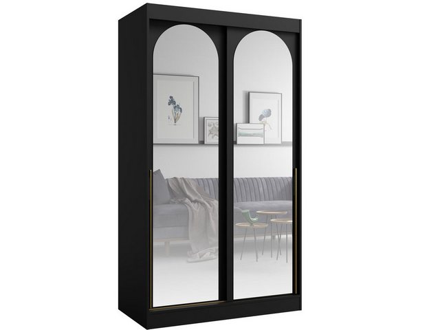 Compleo Schwebetürenschrank mit Spiegel, 120 cm breit LUCY, Modern/Japandi/ günstig online kaufen