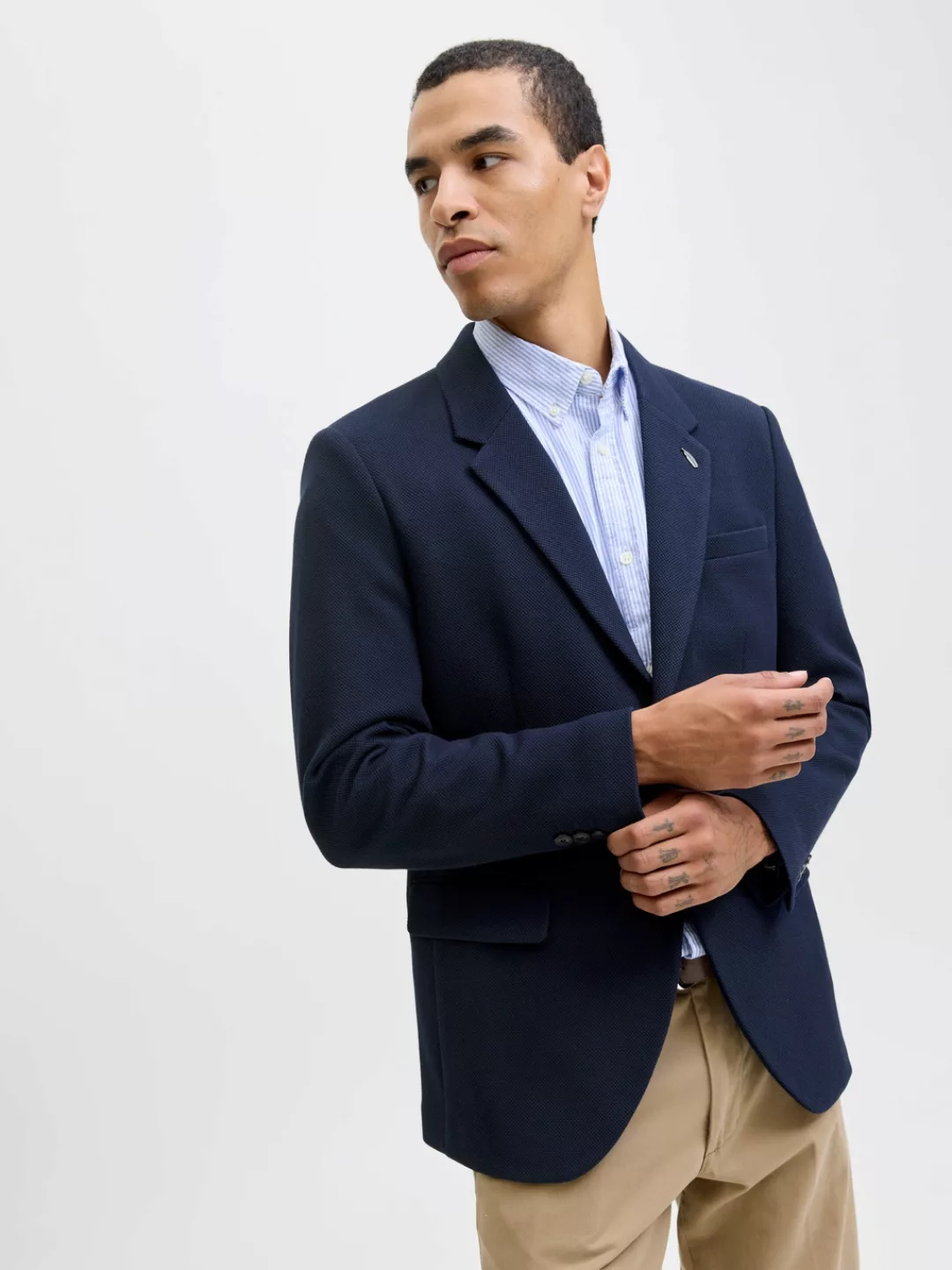 Jack & Jones Sakko "JPRMARTIN LEEDS JERSEY BLAZER HR02 SN" günstig online kaufen