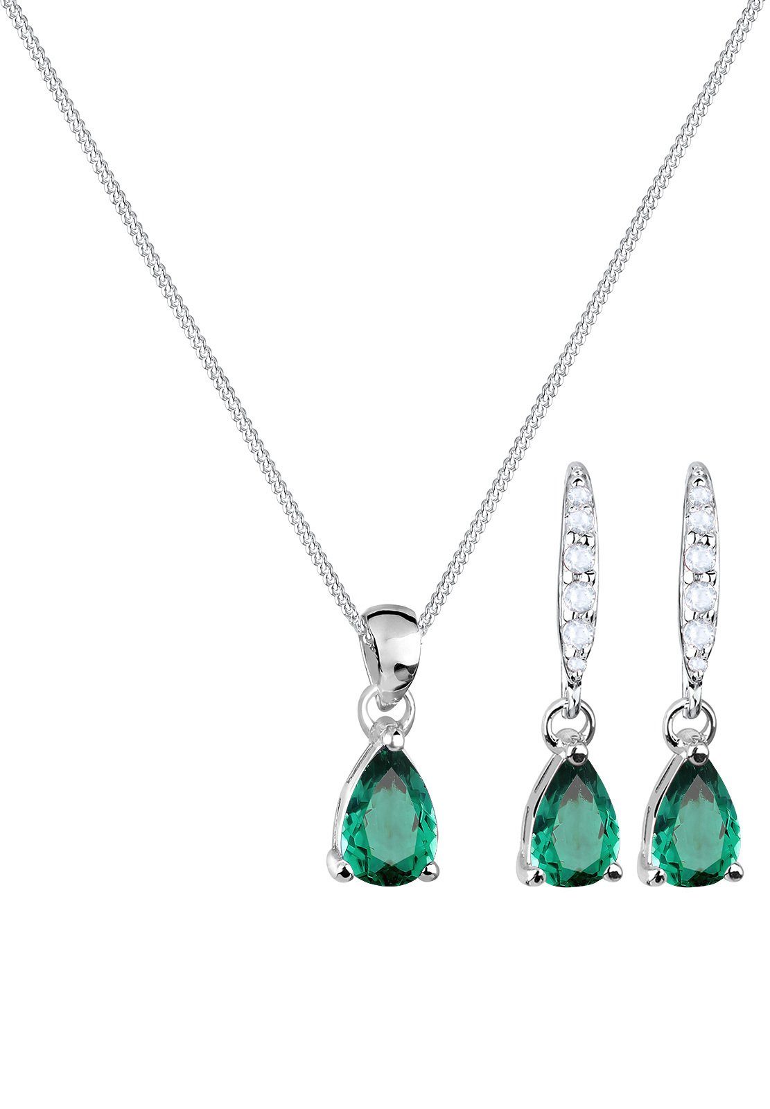 Elli Schmuckset Kette Ohrhänger Quarz Topas günstig online kaufen
