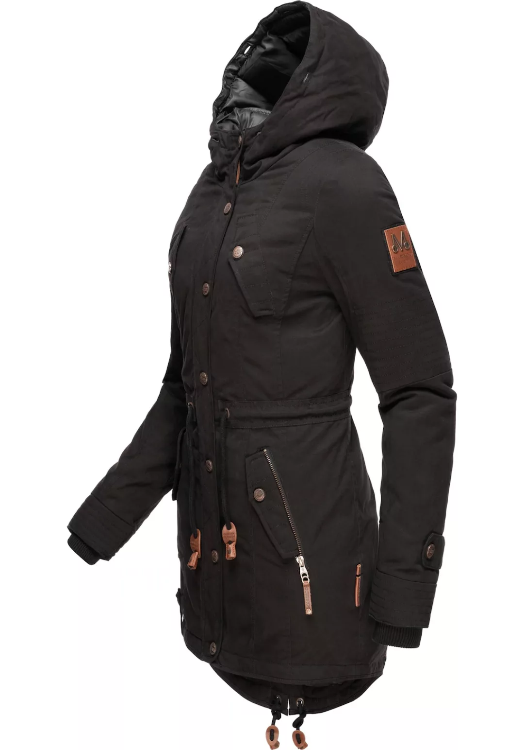 Marikoo Wintermantel La Viva Prc stylischer Winterparka mit abnehmbarem Kun günstig online kaufen