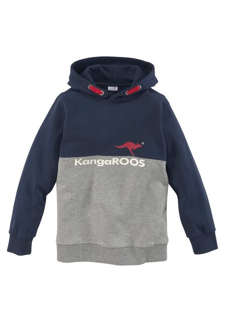 KangaROOS Kapuzensweatshirt Colorblocking zweifarbig mit Logodruck günstig online kaufen