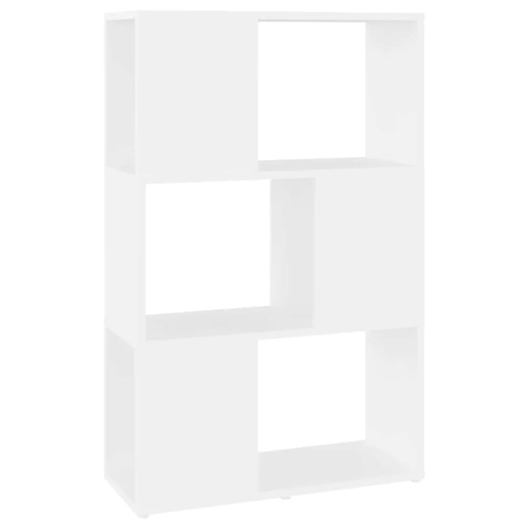 Bücherregal Raumteiler Weiß 60x24x94 Cm Spanplatte günstig online kaufen