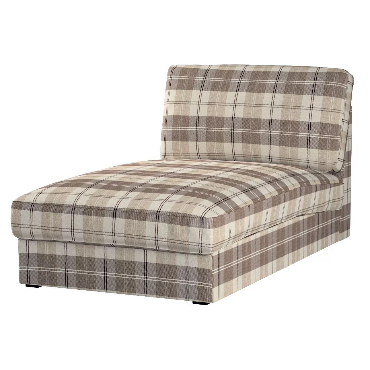 Bezug für Kivik Recamiere Sofa, braun-beige, Bezug für Kivik Recamiere, Edi günstig online kaufen