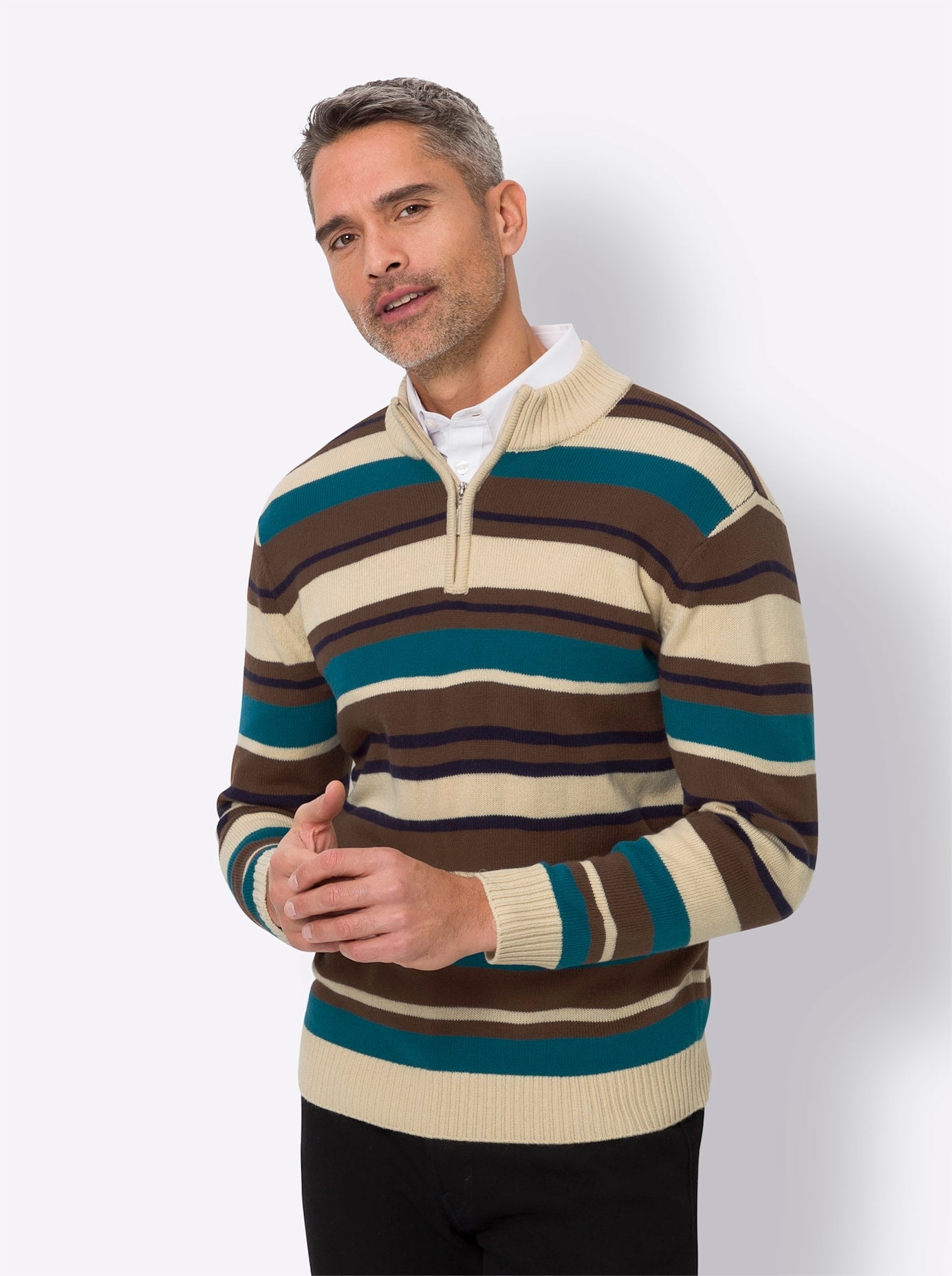 Classic Stehkragenpullover "Stehkragen-Pullover" günstig online kaufen