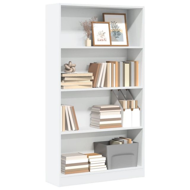 vidaXL Bücherregal Bücherregal Weiß 80x24x143 cm Spanplatte günstig online kaufen