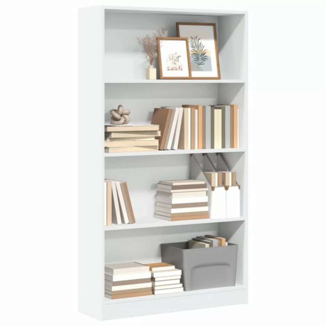 vidaXL Bücherregal Bücherregal Weiß 80x24x143 cm Spanplatte günstig online kaufen