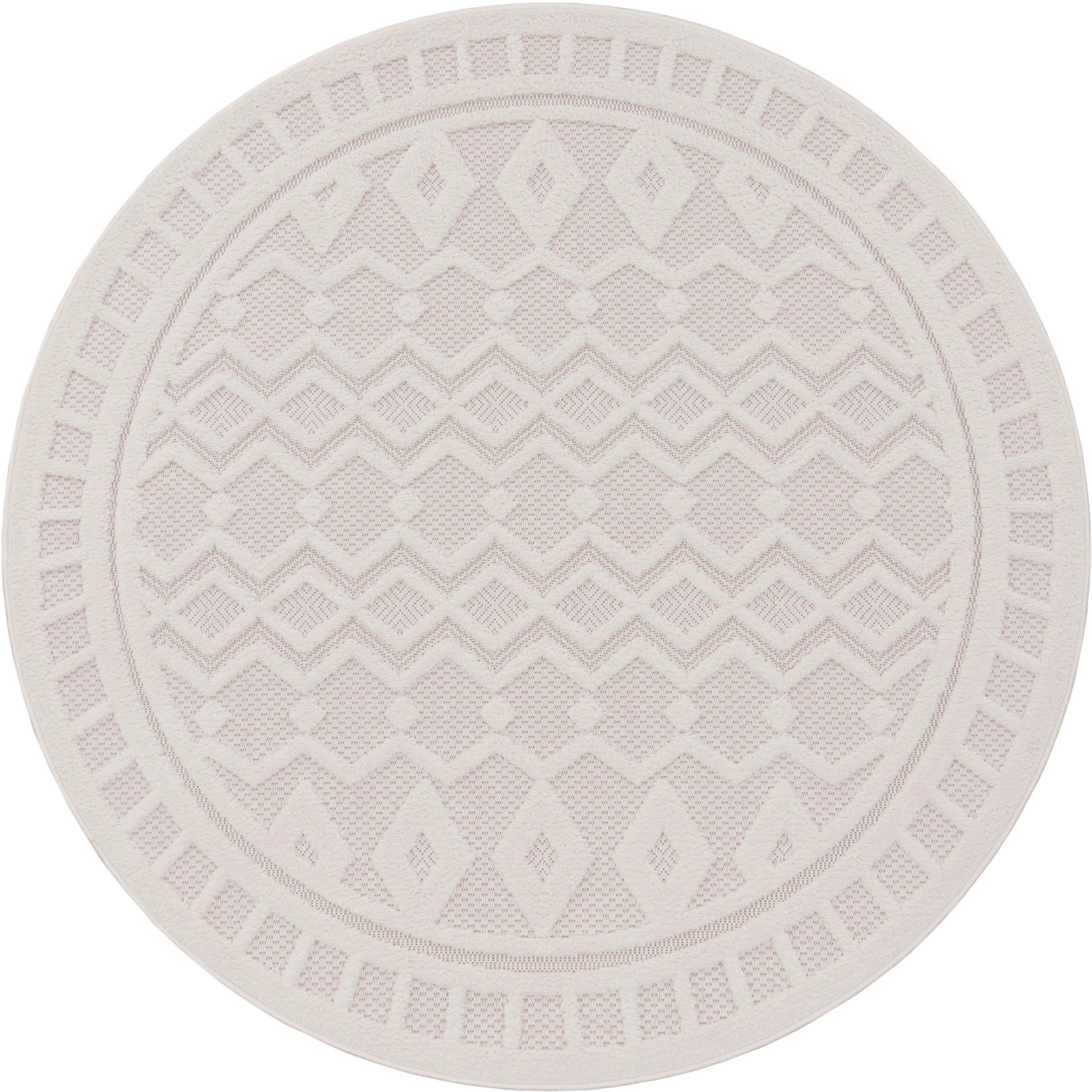 Paco Home Teppich Livorno 671, rund, günstig online kaufen