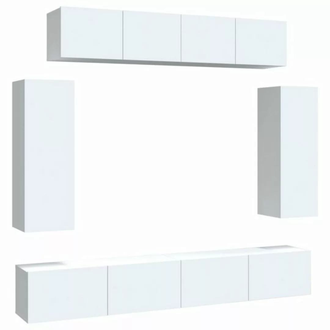 vidaXL TV-Schrank 6tlg TV Schrank Set Hängeschrank Wohnwand Fernsehschrank günstig online kaufen