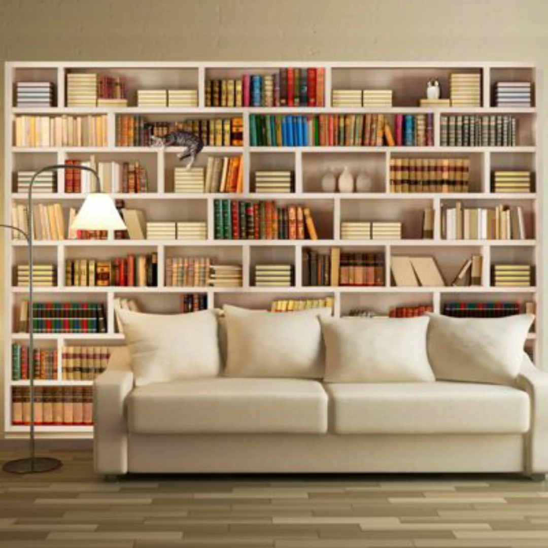 artgeist Fototapete Home library mehrfarbig Gr. 400 x 280 günstig online kaufen