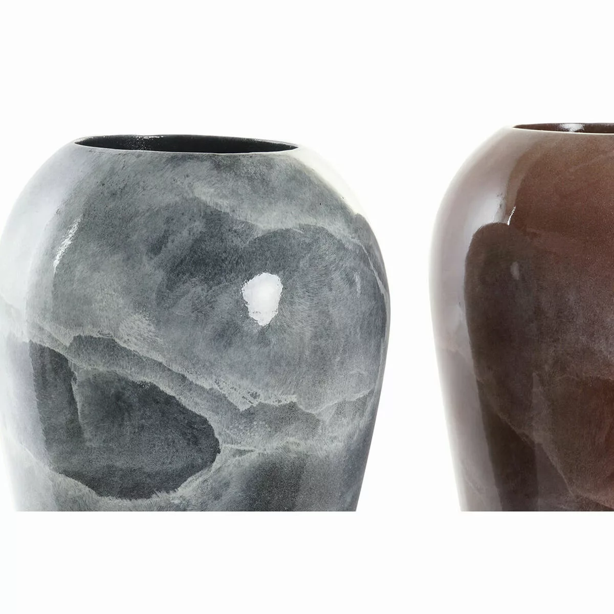 Vase Dkd Home Decor Grau Vase Dunkelbraun Bambus Moderne (24 X 24 X 45 Cm) günstig online kaufen