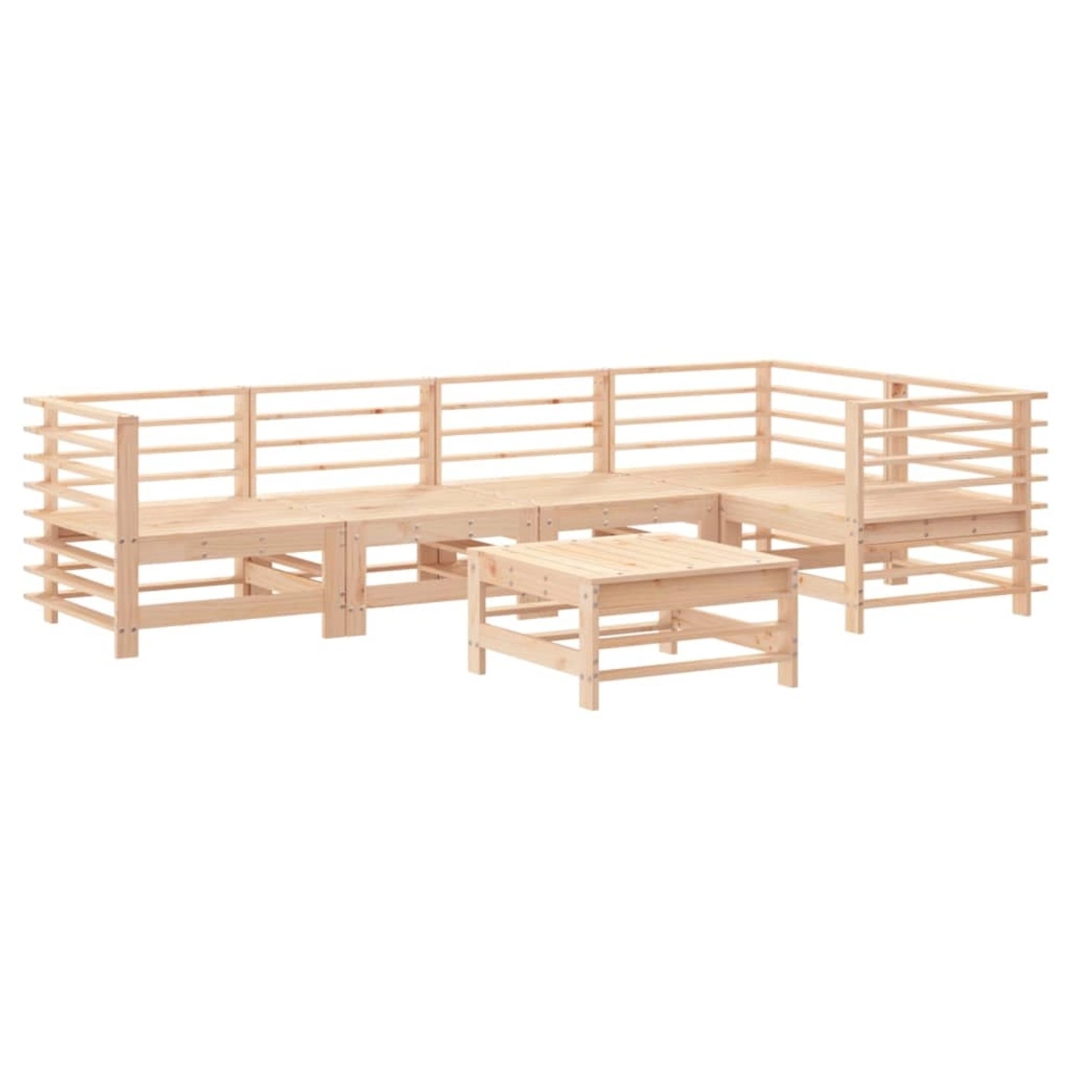 vidaXL 6-tlg Garten-Lounge-Set Massivholz Kiefer Modell 31 günstig online kaufen