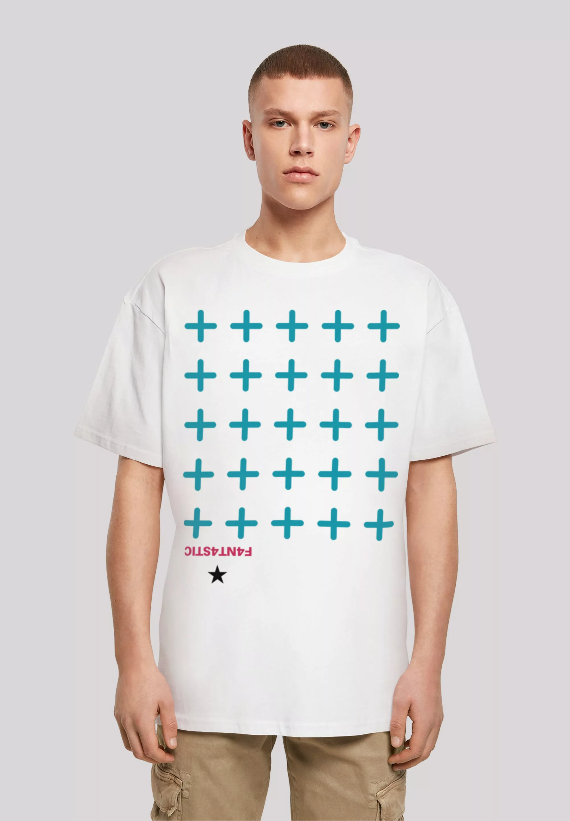 F4NT4STIC T-Shirt "Kreuze Blau" günstig online kaufen