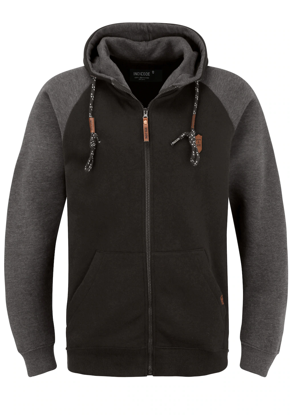 Indicode Kapuzensweatjacke "Kapuzensweatjacke IDTerence" günstig online kaufen