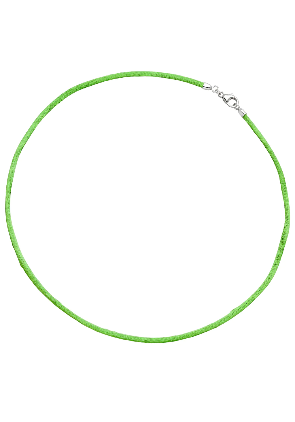JOBO Kette ohne Anhänger "Seiden-Kette hell-grün", 925 Silber 42 cm 2,8 mm günstig online kaufen
