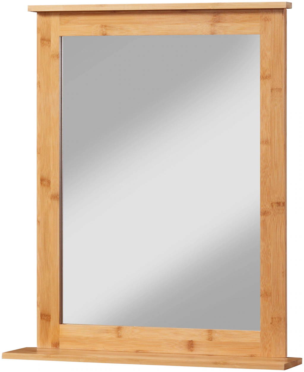 welltime Badspiegel "Bambus New", Badezimmerspiegel mit Bambus-Rahmen, ecki günstig online kaufen