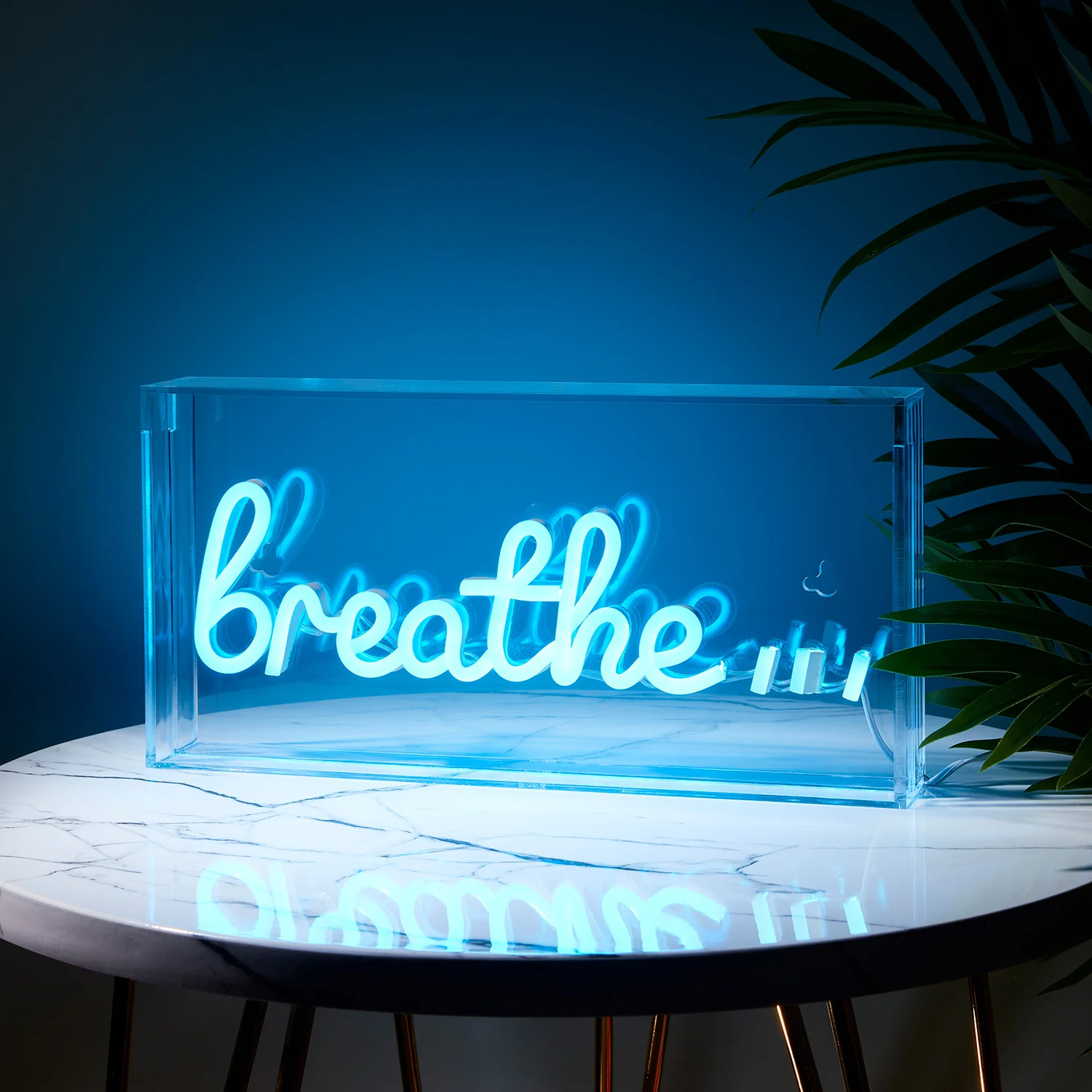 LED Neon Schriftzug Breathe Wanddeko günstig online kaufen